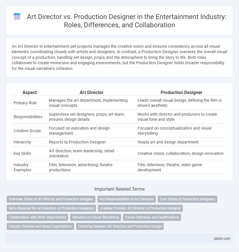 Art Director vs. Production Designer in the Entertainment Industry: Roles, Differences, and Collaboration