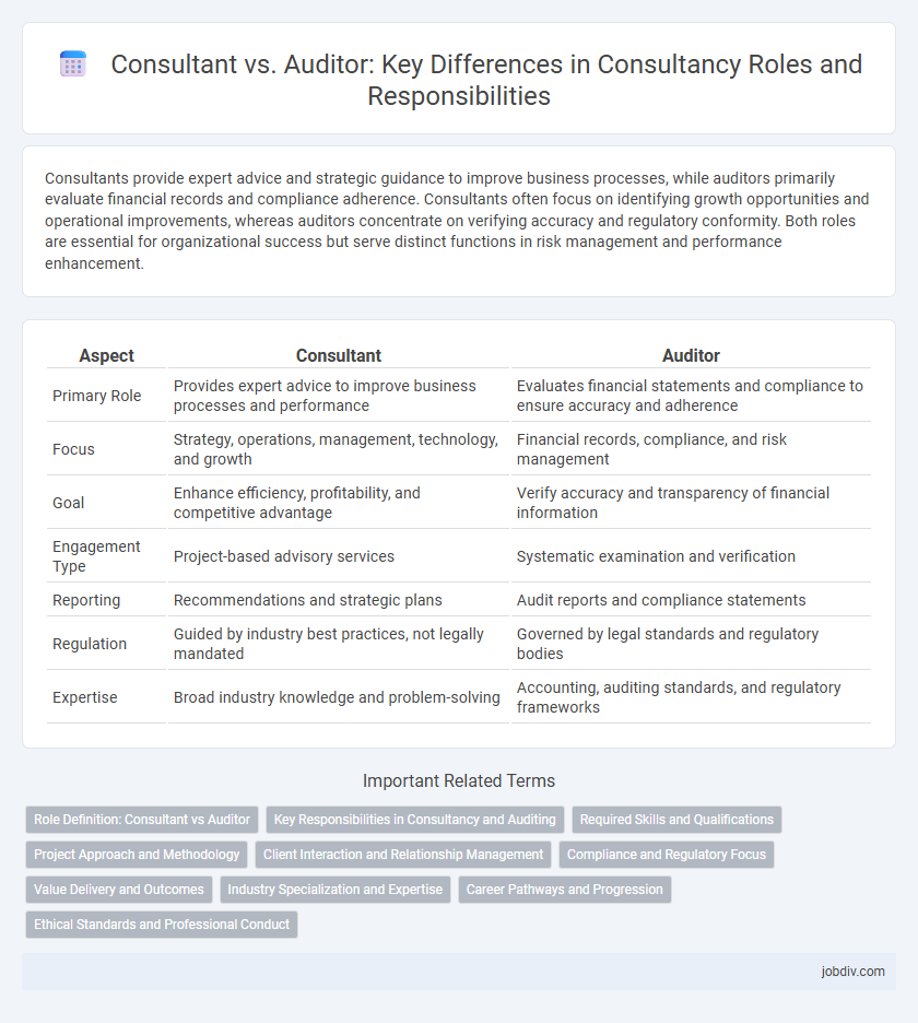 Consultant vs. Auditor: Key Differences in Consultancy Roles and Responsibilities