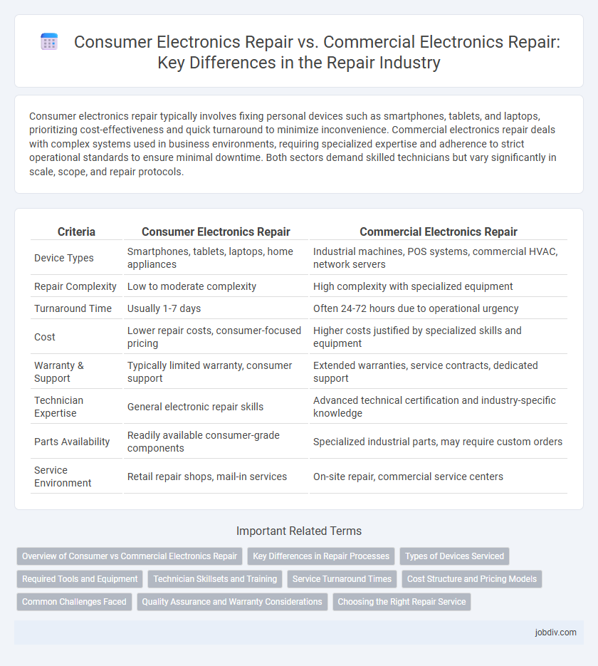 Consumer Electronics Repair vs. Commercial Electronics Repair: Key Differences in the Repair Industry