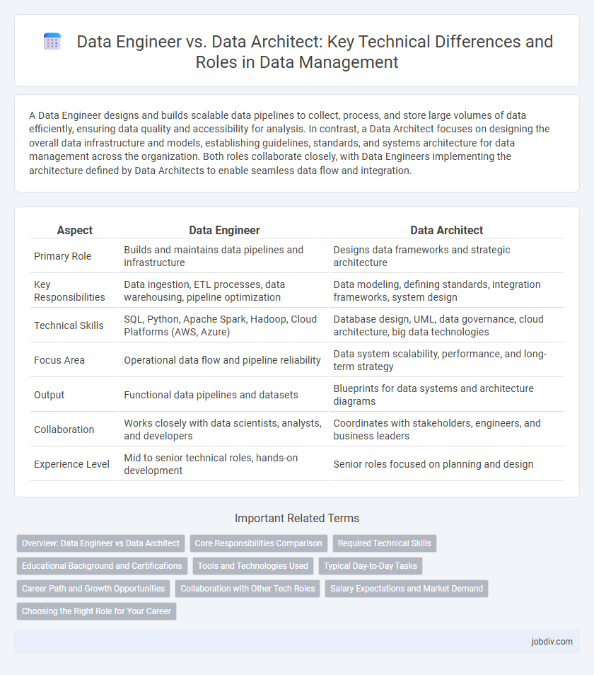 Data Engineer vs. Data Architect: Key Technical Differences and Roles in Data Management