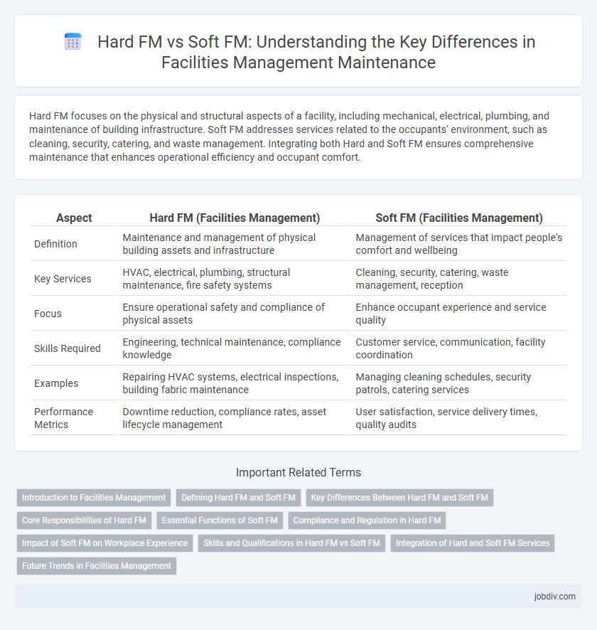 Hard FM vs Soft FM: Understanding the Key Differences in Facilities Management Maintenance