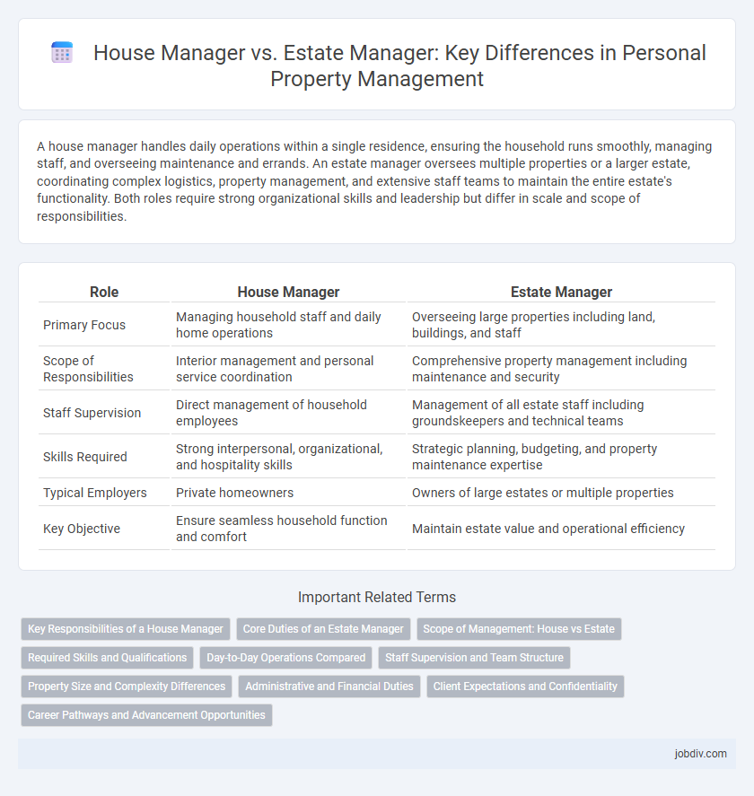 House Manager vs. Estate Manager: Key Differences in Personal Property Management