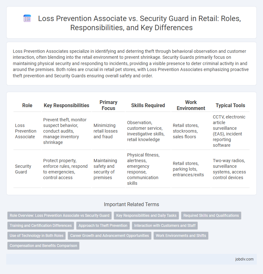 Loss Prevention Associate vs. Security Guard in Retail: Roles, Responsibilities, and Key Differences