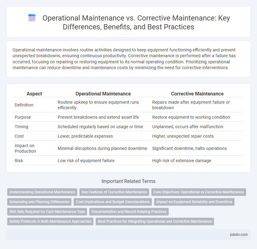 Operational Maintenance vs. Corrective Maintenance: Key Differences, Benefits, and Best Practices