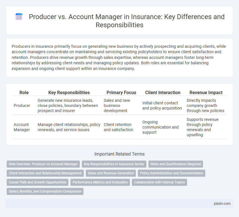 Producer vs. Account Manager in Insurance: Key Differences and Responsibilities