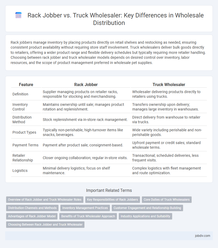 Rack Jobber vs. Truck Wholesaler: Key Differences in Wholesale Distribution