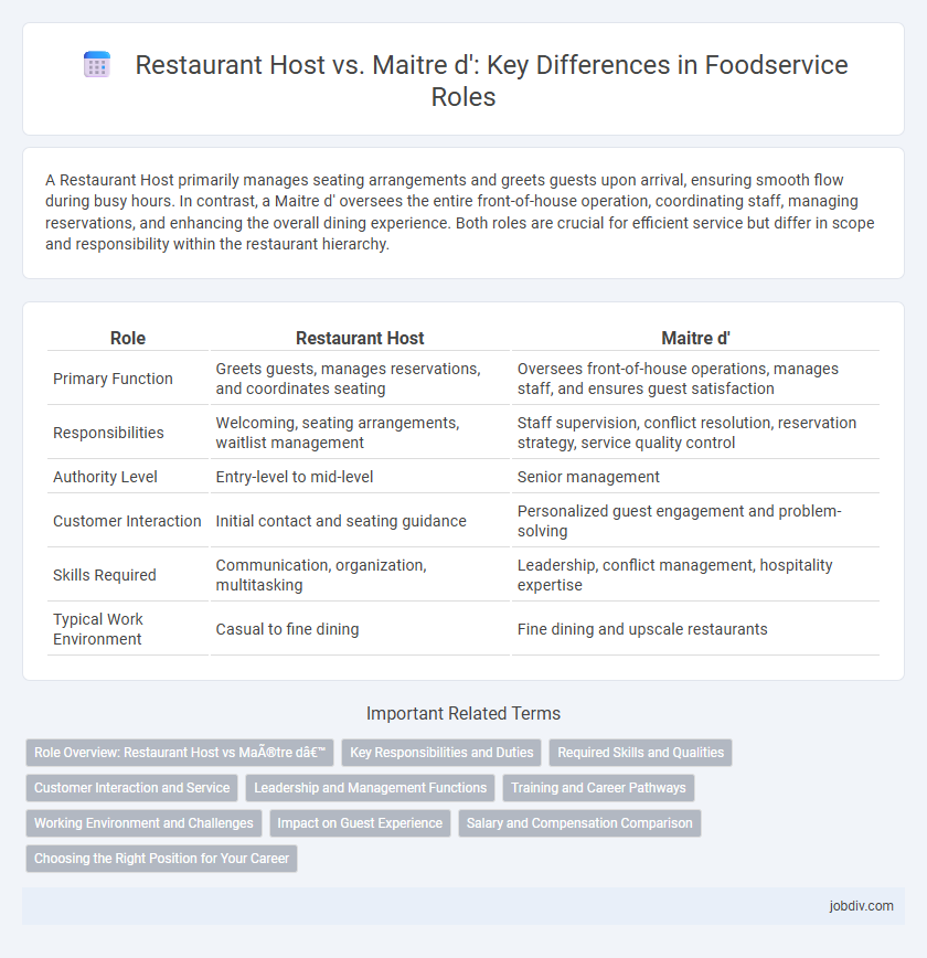 Restaurant Host vs. Maitre d': Key Differences in Foodservice Roles