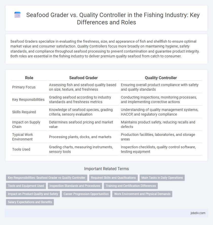 Seafood Grader vs. Quality Controller in the Fishing Industry: Key Differences and Roles