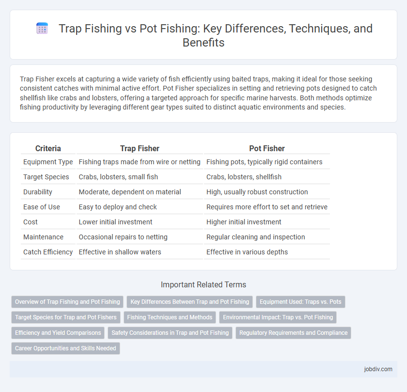 Trap Fishing vs Pot Fishing: Key Differences, Techniques, and Benefits