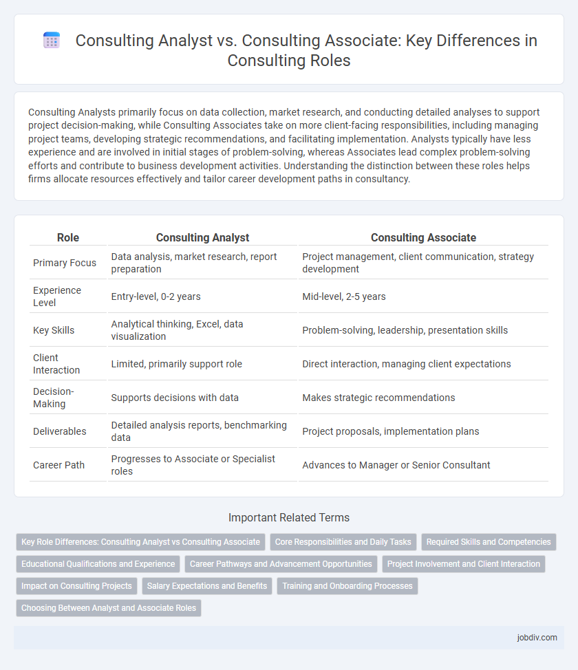 Consulting Analyst vs. Consulting Associate: Key Differences in Consulting Roles