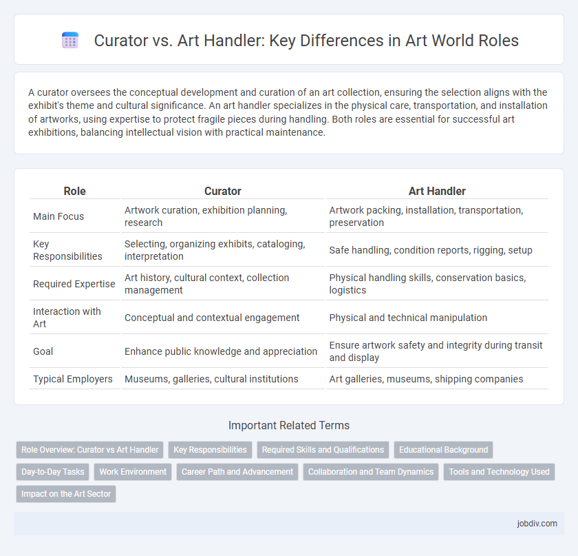 Curator vs. Art Handler: Key Differences in Art World Roles