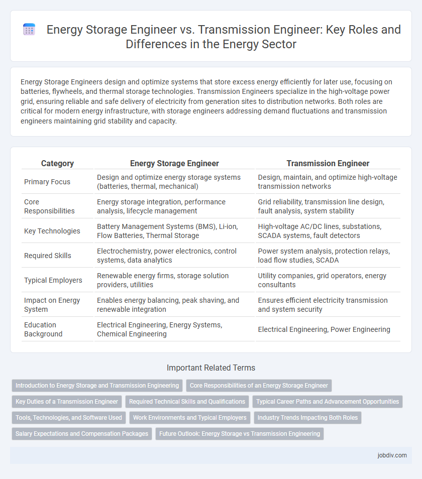 Energy Storage Engineer vs. Transmission Engineer: Key Roles and Differences in the Energy Sector
