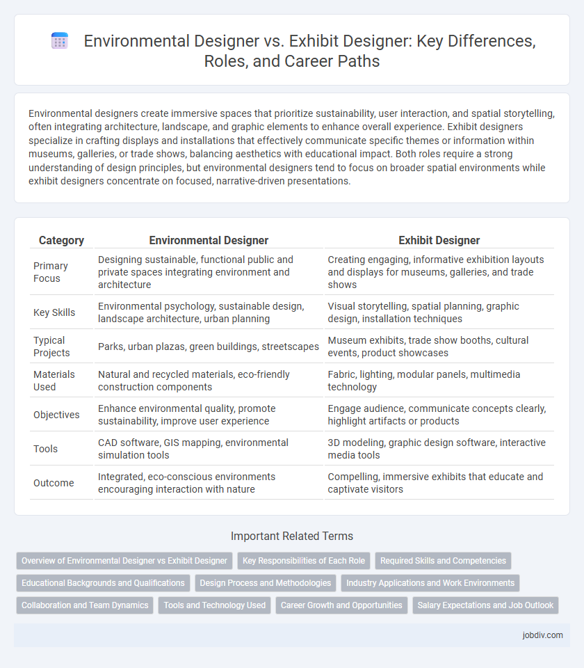 Environmental Designer vs. Exhibit Designer: Key Differences, Roles, and Career Paths