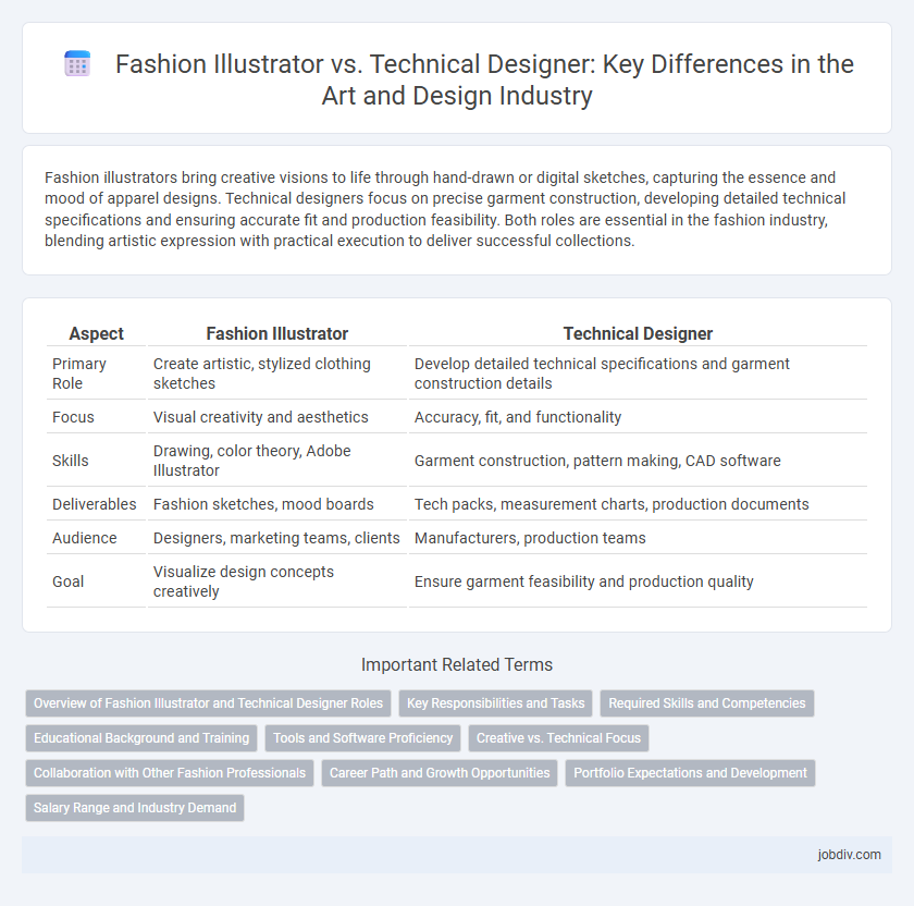 Fashion Illustrator vs. Technical Designer: Key Differences in the Art and Design Industry
