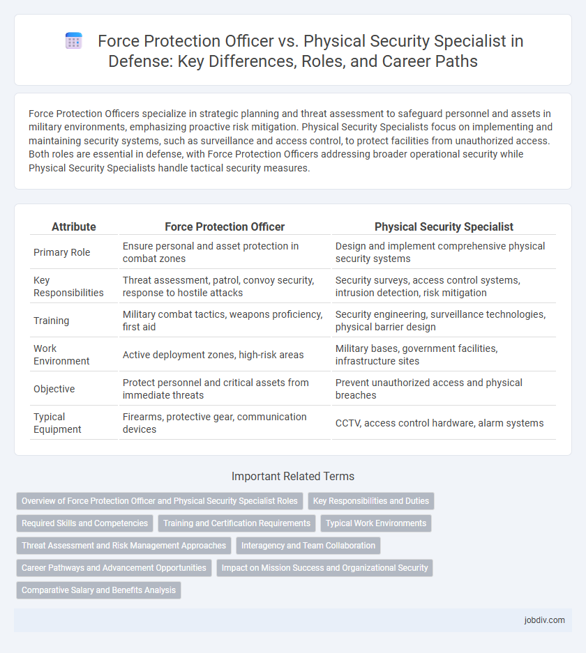Force Protection Officer vs. Physical Security Specialist in Defense: Key Differences, Roles, and Career Paths
