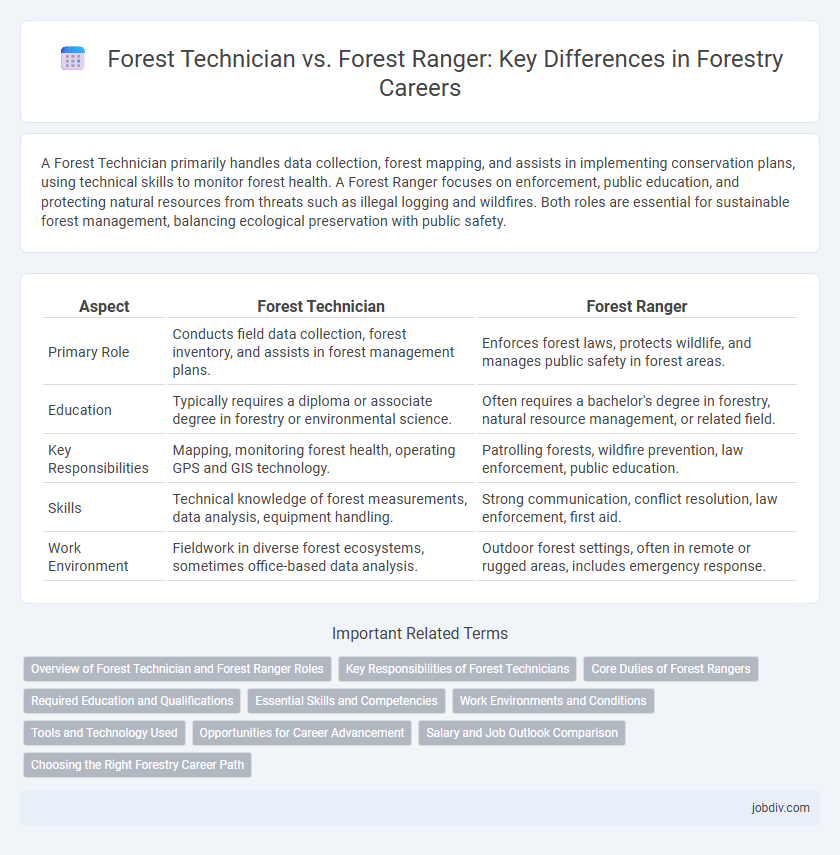 Forest Technician vs. Forest Ranger: Key Differences in Forestry Careers