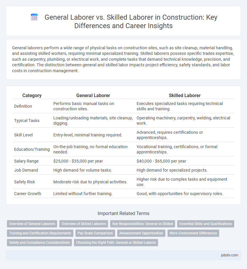 General Laborer vs. Skilled Laborer in Construction: Key Differences and Career Insights