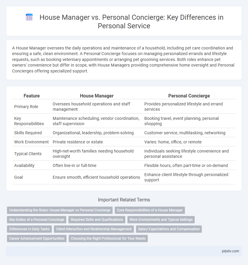 House Manager vs. Personal Concierge: Key Differences in Personal Service