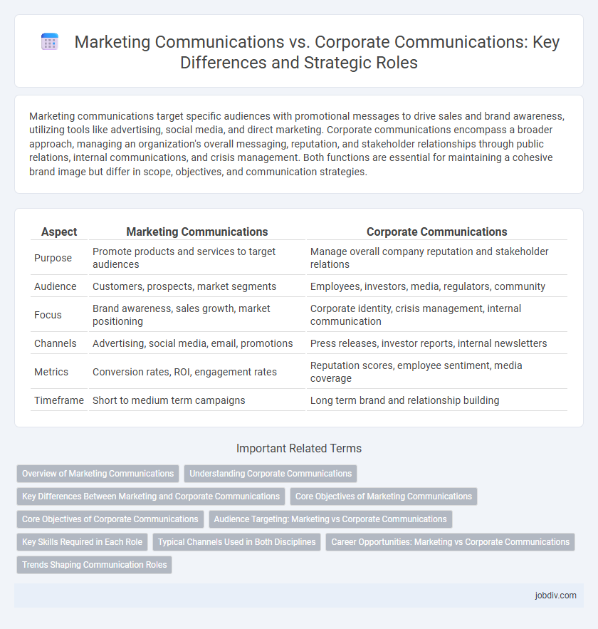 Marketing Communications vs. Corporate Communications: Key Differences and Strategic Roles