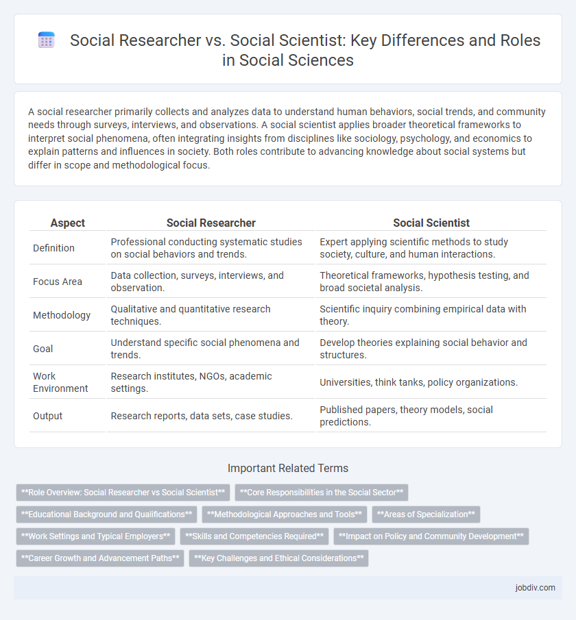 Social Researcher vs. Social Scientist: Key Differences and Roles in Social Sciences