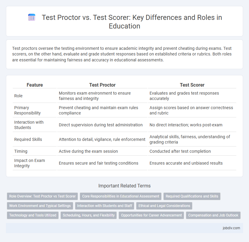 Test Proctor vs. Test Scorer: Key Differences and Roles in Education