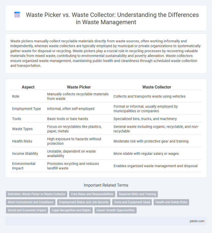 Waste Picker vs. Waste Collector: Understanding the Differences in Waste Management
