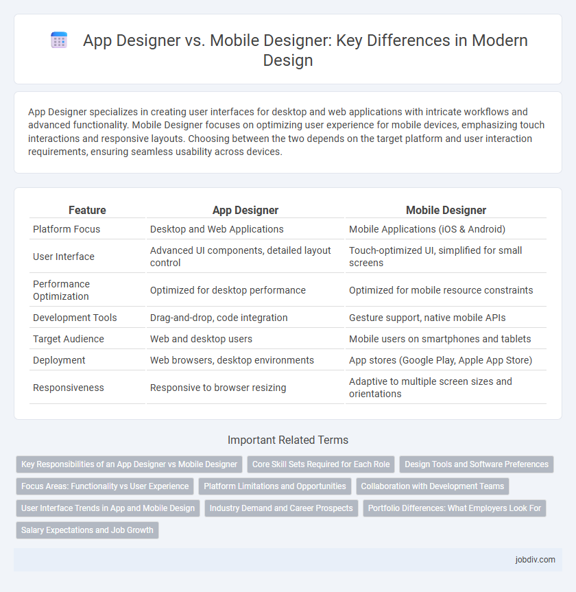 App Designer vs. Mobile Designer: Key Differences in Modern Design