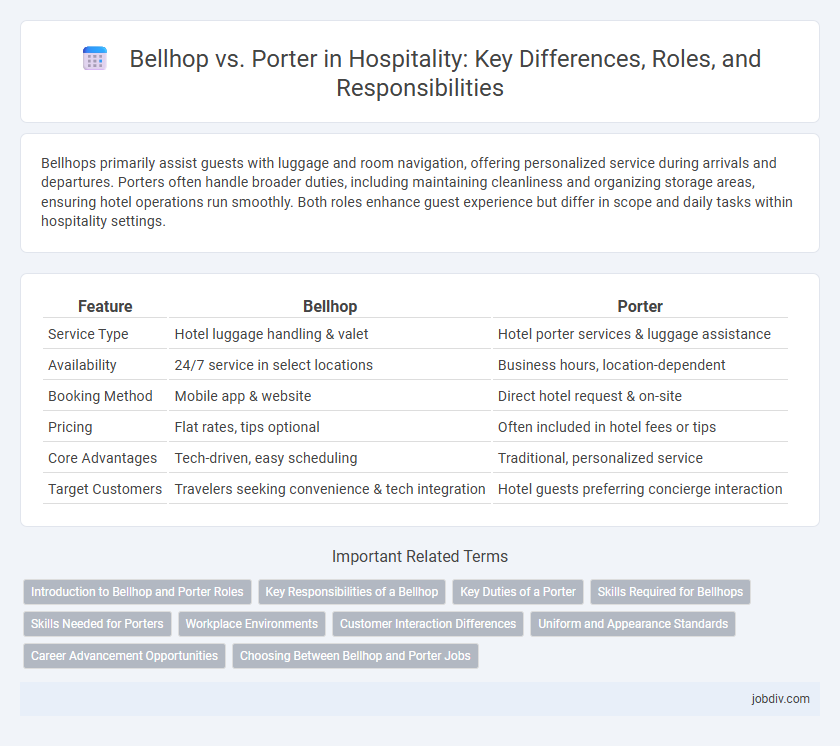 Bellhop vs. Porter in Hospitality: Key Differences, Roles, and Responsibilities