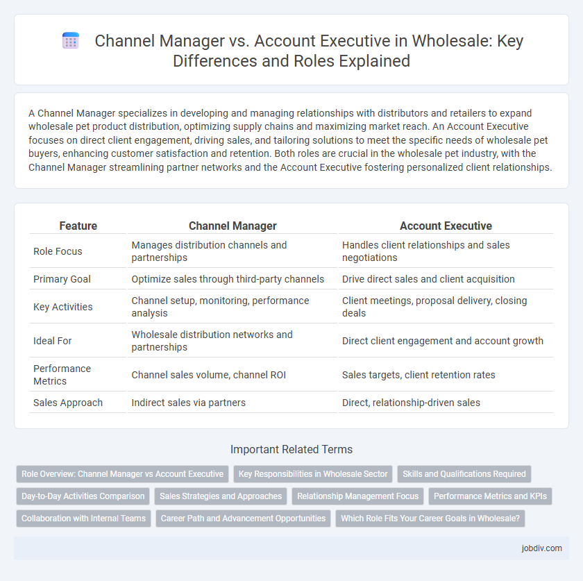 Channel Manager vs. Account Executive in Wholesale: Key Differences and Roles Explained