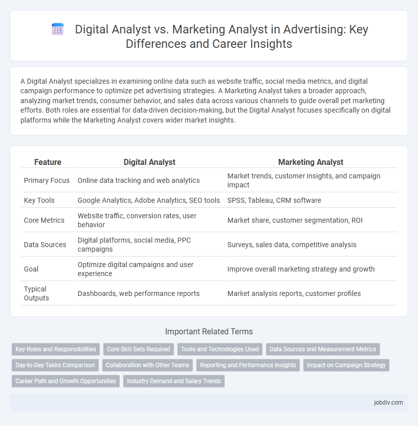 Digital Analyst vs. Marketing Analyst in Advertising: Key Differences and Career Insights