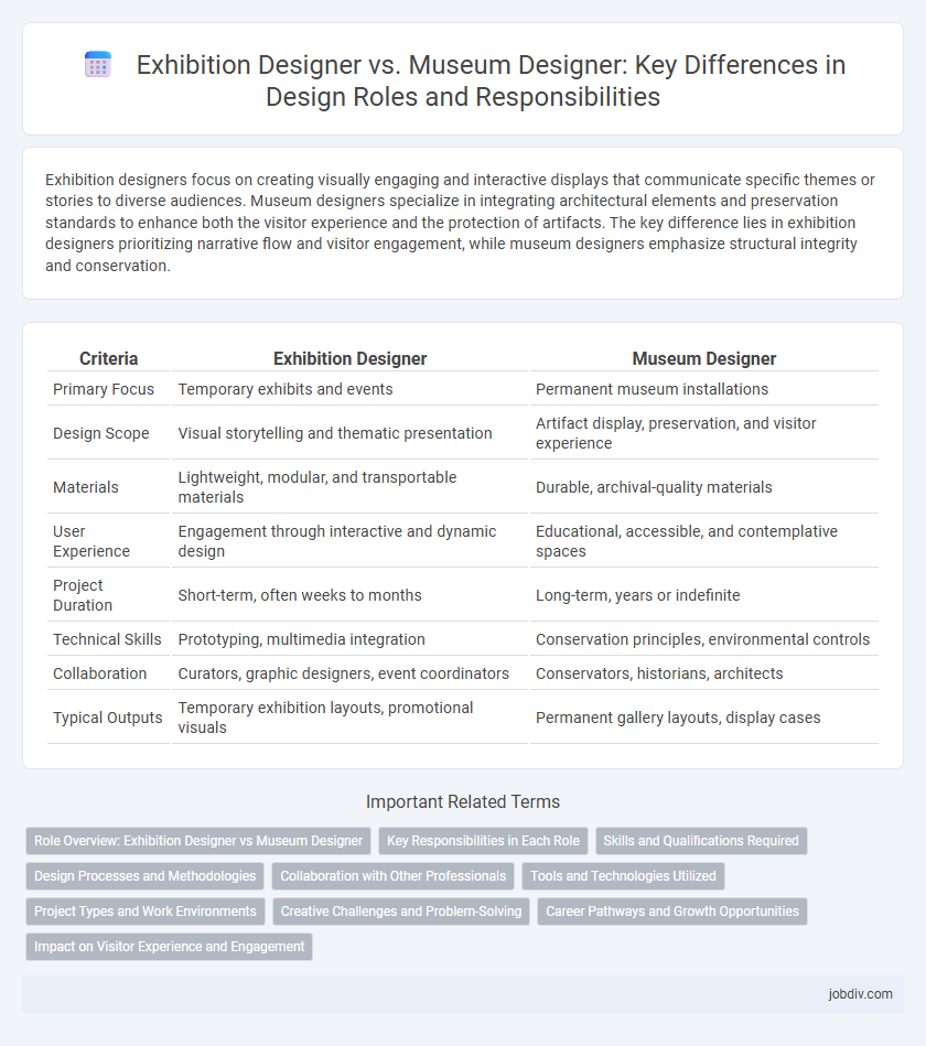 Exhibition Designer vs. Museum Designer: Key Differences in Design Roles and Responsibilities