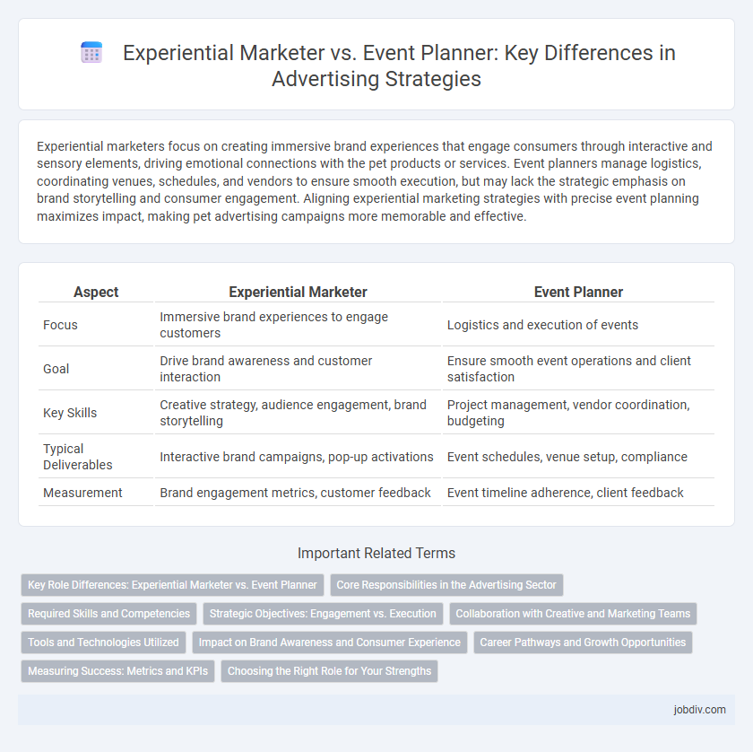 Experiential Marketer vs. Event Planner: Key Differences in Advertising Strategies
