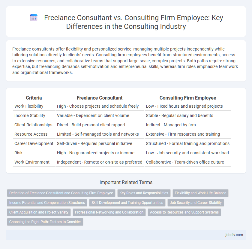 Freelance Consultant vs. Consulting Firm Employee: Key Differences in the Consulting Industry