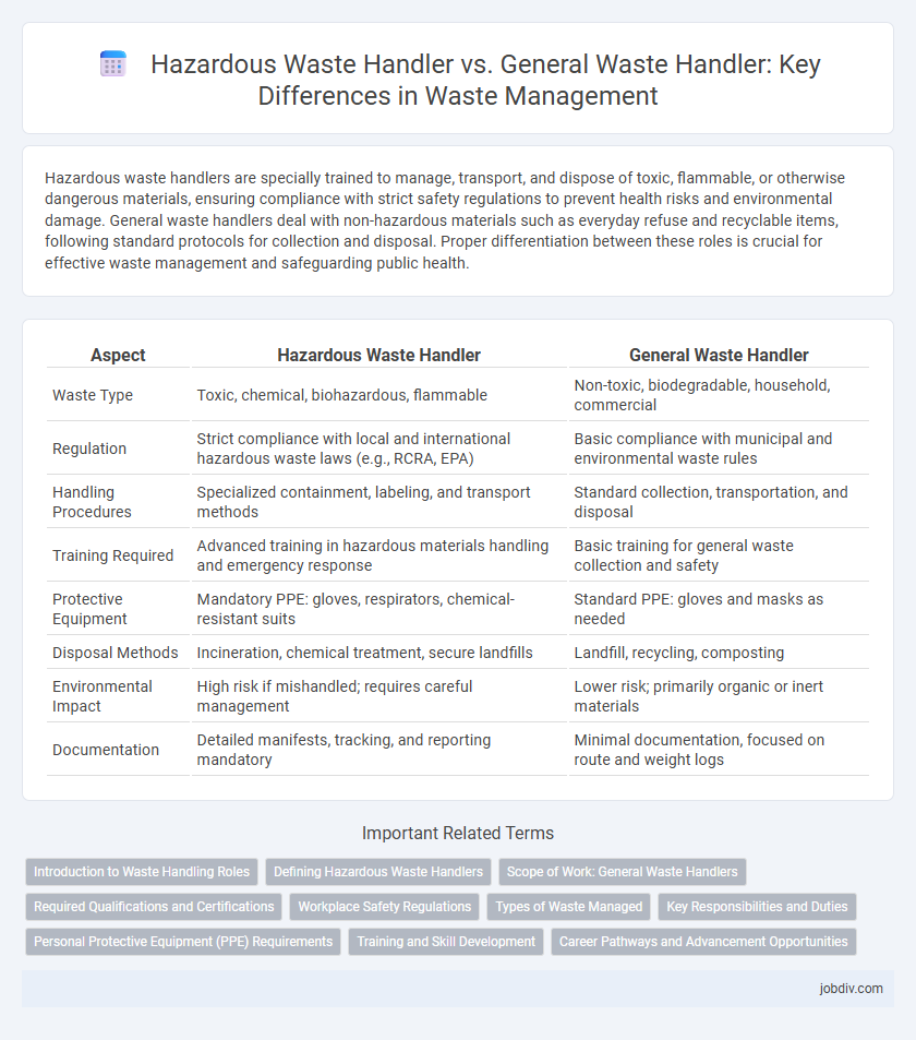 Hazardous Waste Handler vs. General Waste Handler: Key Differences in Waste Management