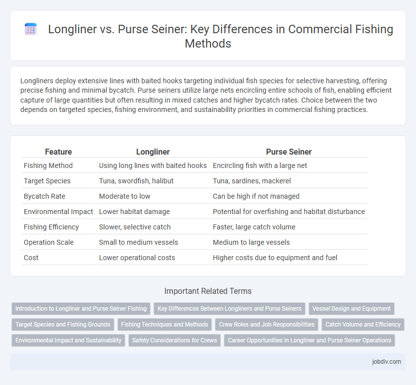 Longliner vs. Purse Seiner: Key Differences in Commercial Fishing Methods