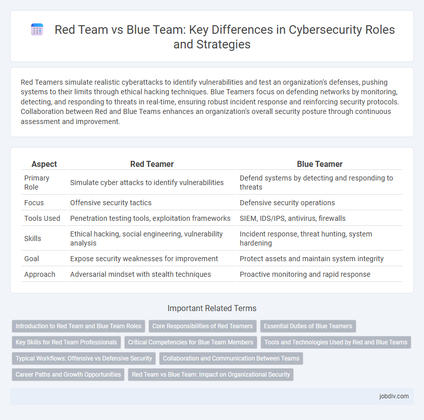 Red Team vs Blue Team: Key Differences in Cybersecurity Roles and Strategies