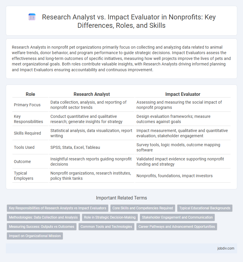 Research Analyst vs. Impact Evaluator in Nonprofits: Key Differences, Roles, and Skills