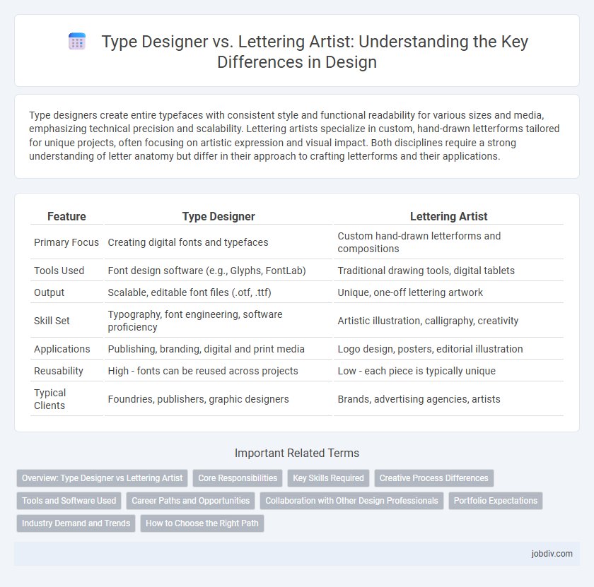 Type Designer vs. Lettering Artist: Understanding the Key Differences in Design