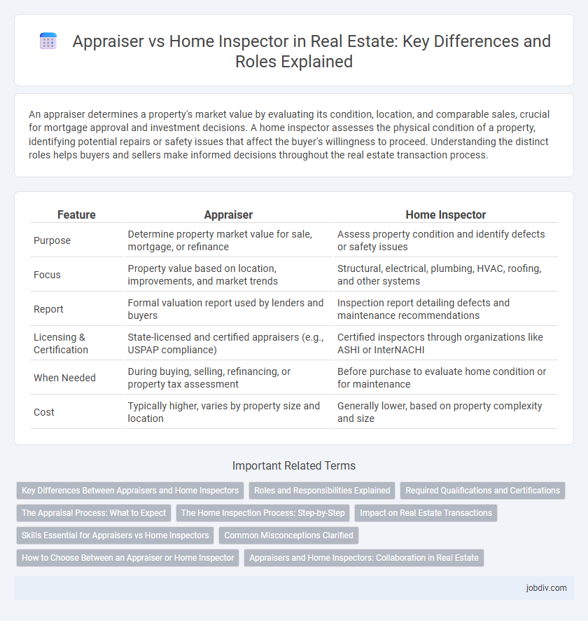 Appraiser vs Home Inspector in Real Estate: Key Differences and Roles Explained