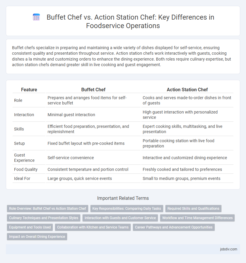 Buffet Chef vs. Action Station Chef: Key Differences in Foodservice Operations