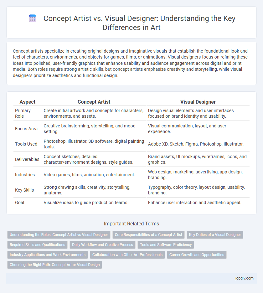 Concept Artist vs. Visual Designer: Understanding the Key Differences in Art