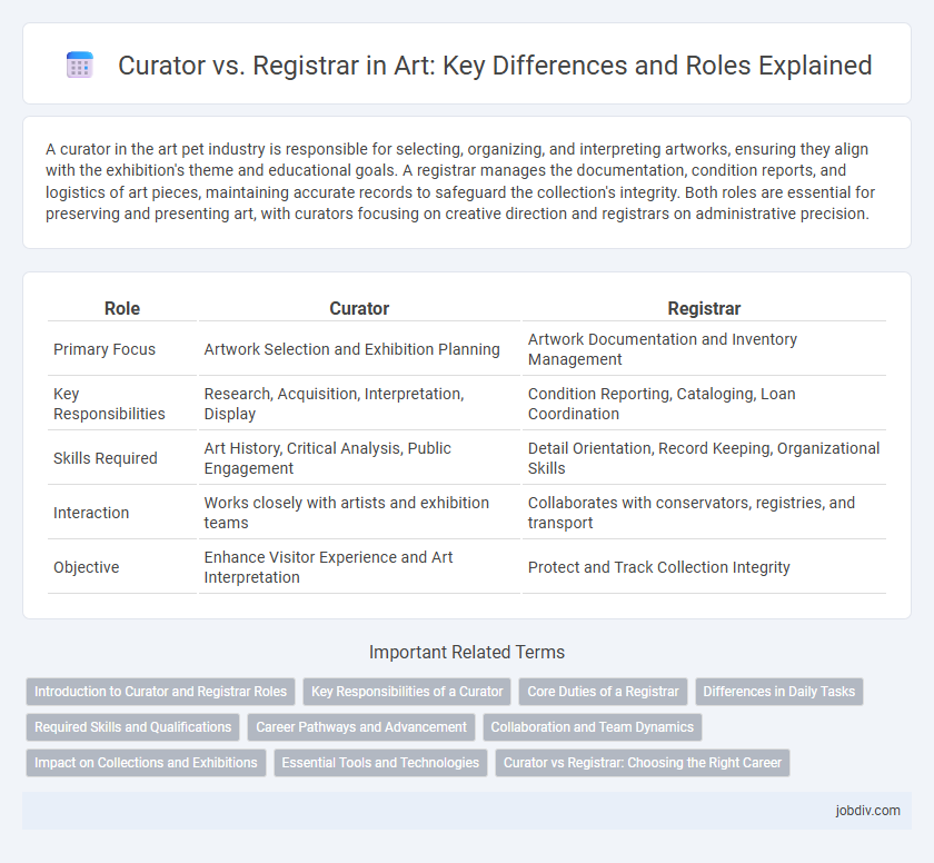 Curator vs. Registrar in Art: Key Differences and Roles Explained