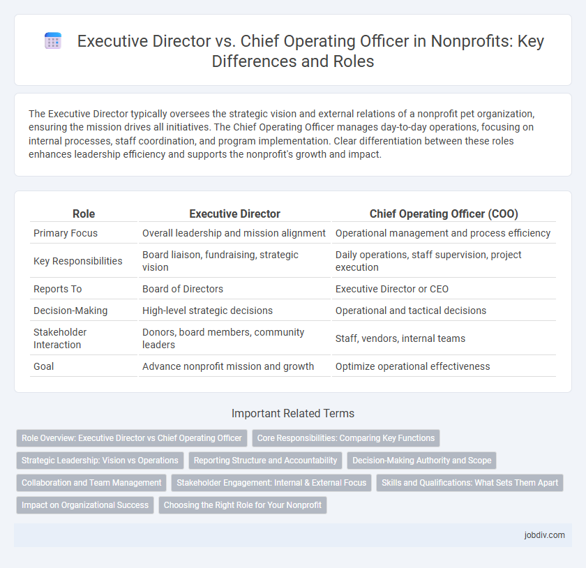 Executive Director vs. Chief Operating Officer in Nonprofits: Key Differences and Roles