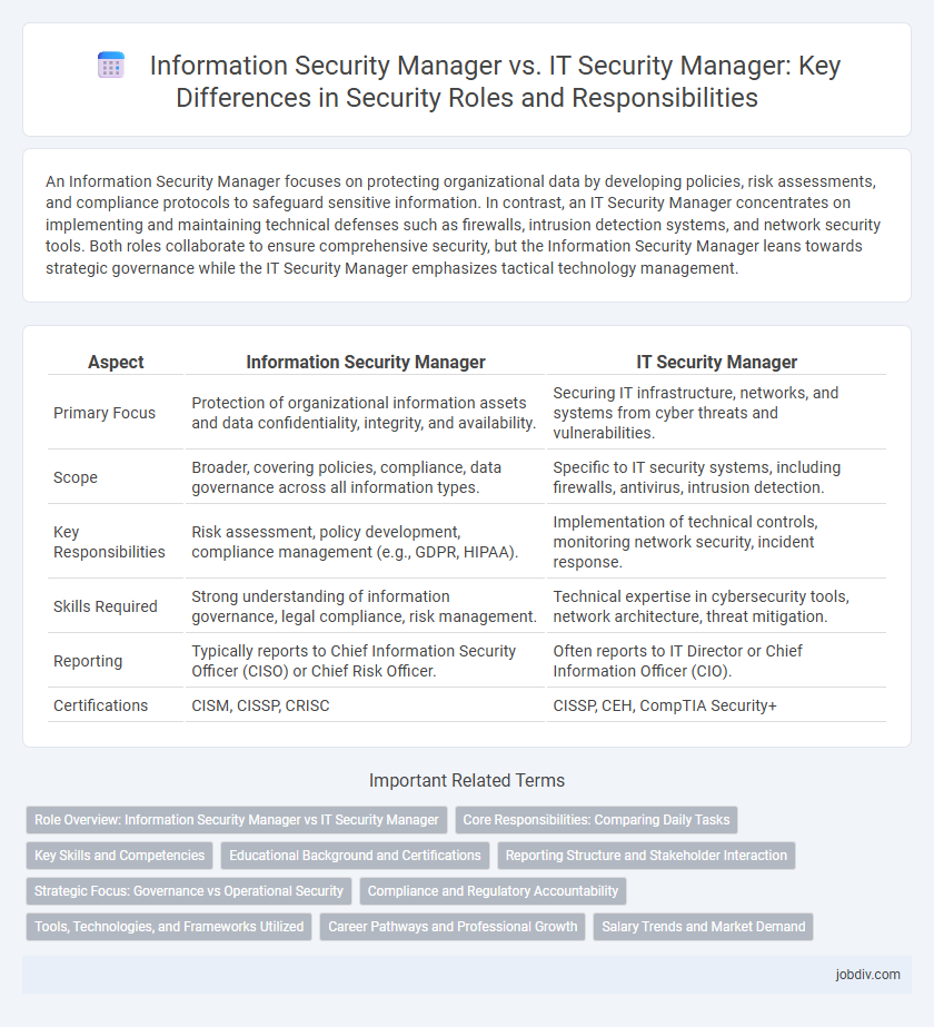 Information Security Manager vs. IT Security Manager: Key Differences in Security Roles and Responsibilities