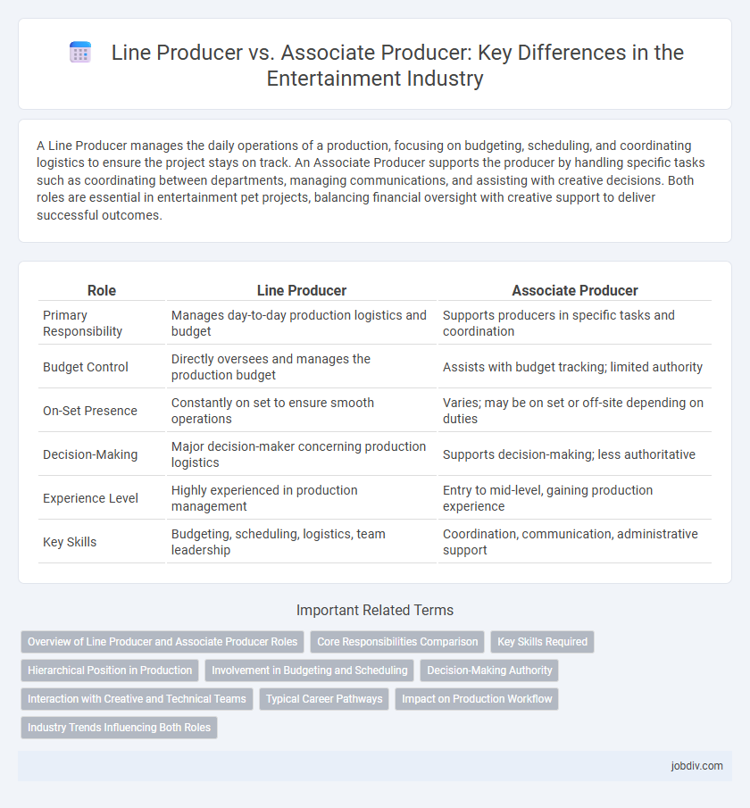 Line Producer vs. Associate Producer: Key Differences in the Entertainment Industry