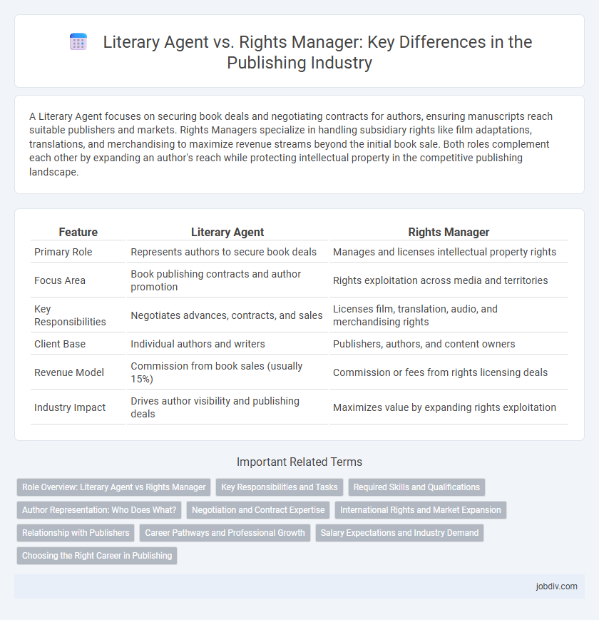 Literary Agent vs. Rights Manager: Key Differences in the Publishing Industry