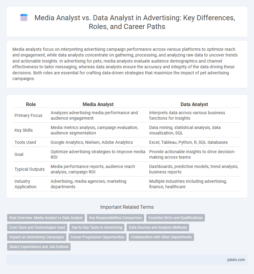Media Analyst vs. Data Analyst in Advertising: Key Differences, Roles, and Career Paths