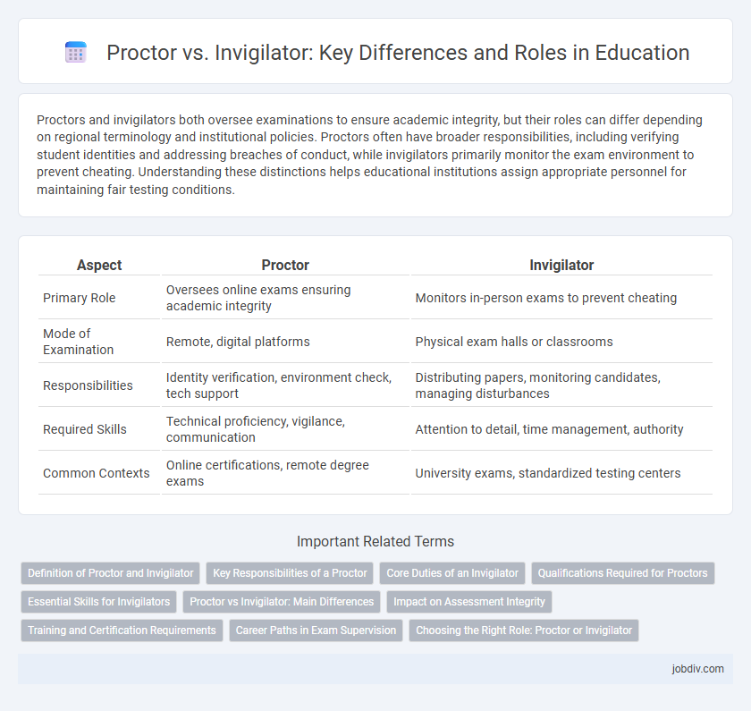 Proctor vs. Invigilator: Key Differences and Roles in Education