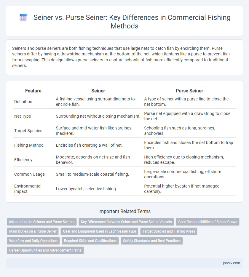Seiner vs. Purse Seiner: Key Differences in Commercial Fishing Methods