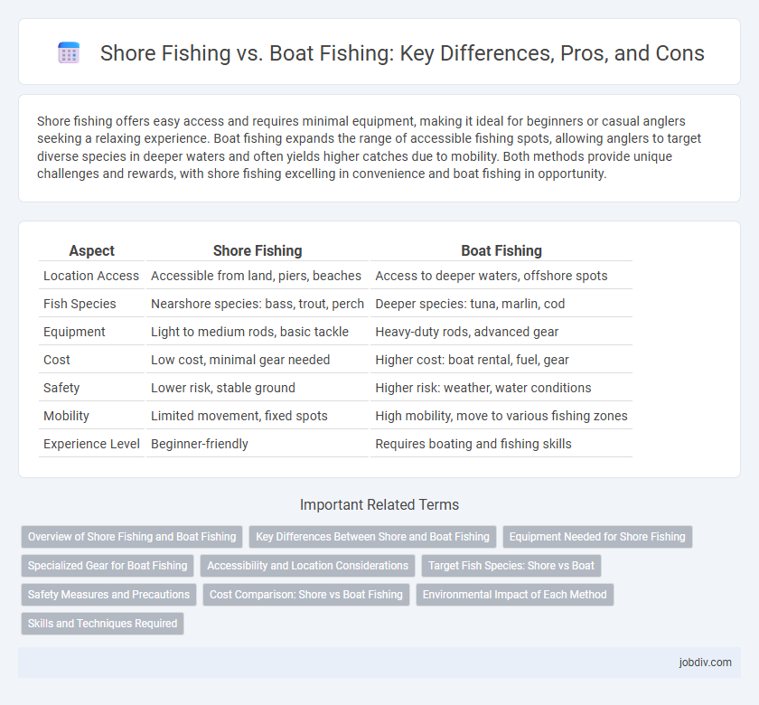 Shore Fishing vs. Boat Fishing: Key Differences, Pros, and Cons